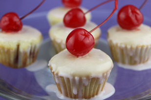 Mini Cherry Cupcakes
