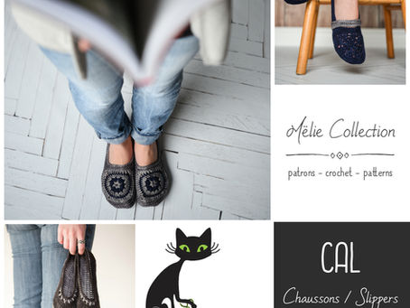 Mëlie's slippers CAL