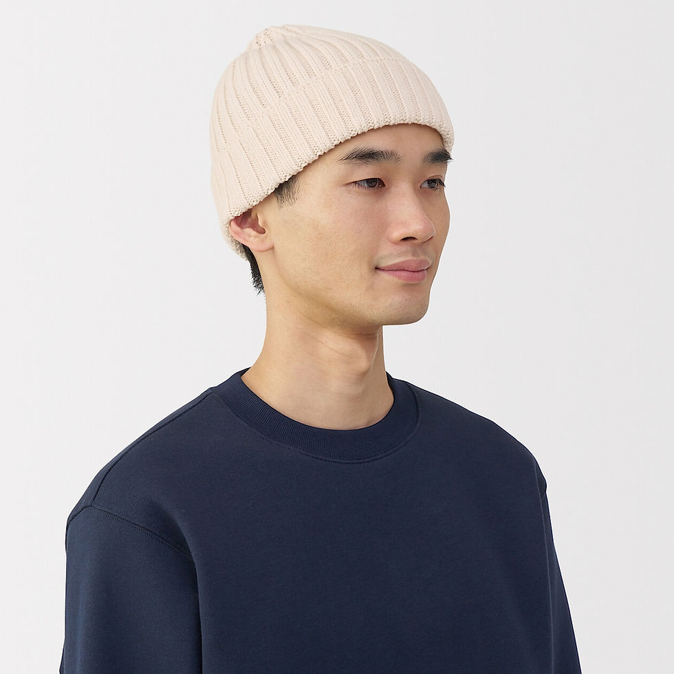 Thumbnail: Non-Itchy Merino Wool Blended Beanie