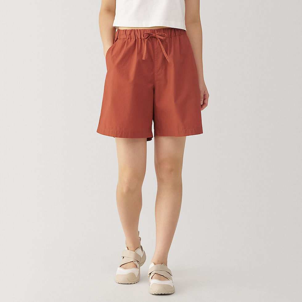 Washed Broadcloth Short Pants