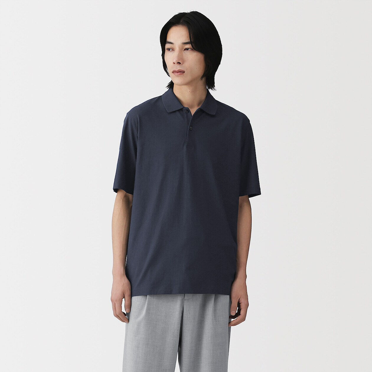 Mens Cool Touch Jersey Short Sleeve Polo Shirt