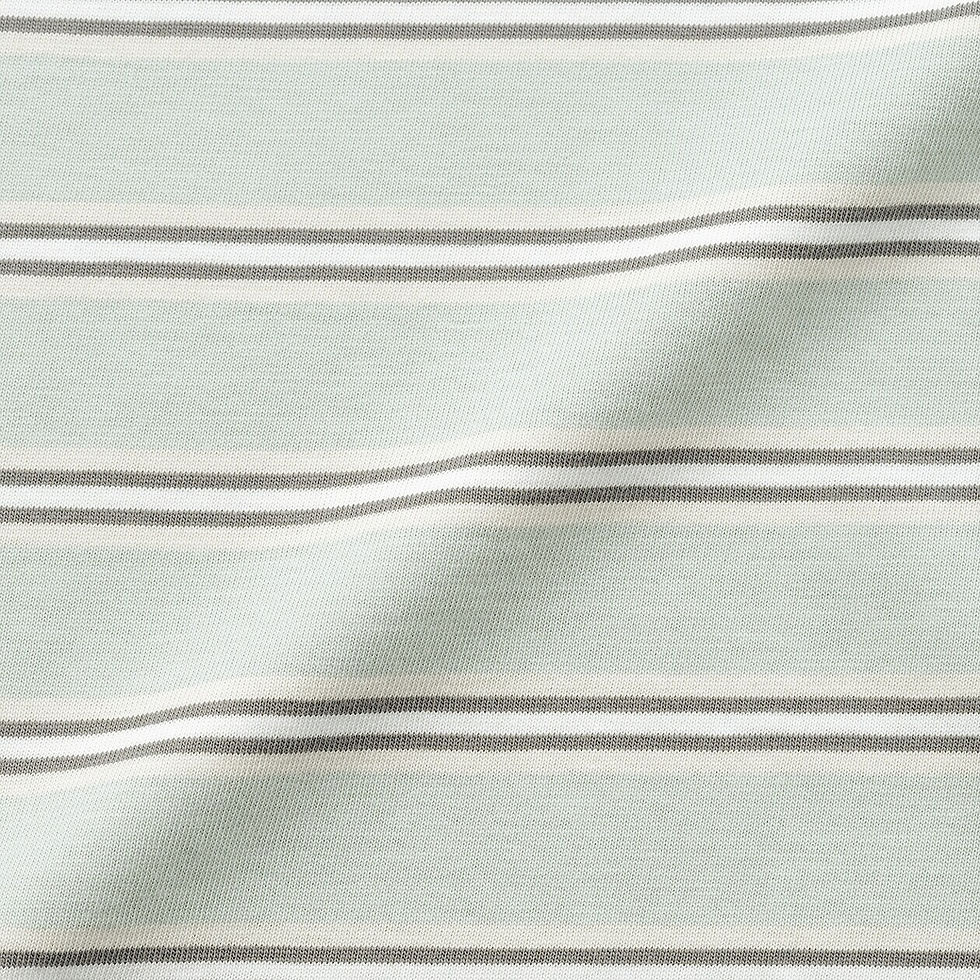 Thumbnail: Babies Easy-On Cotton Crew Neck Striped Long Sleeve T-Shirt