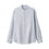 Thumbnail: Mens Linen Washed Stand Collar Long Shirt