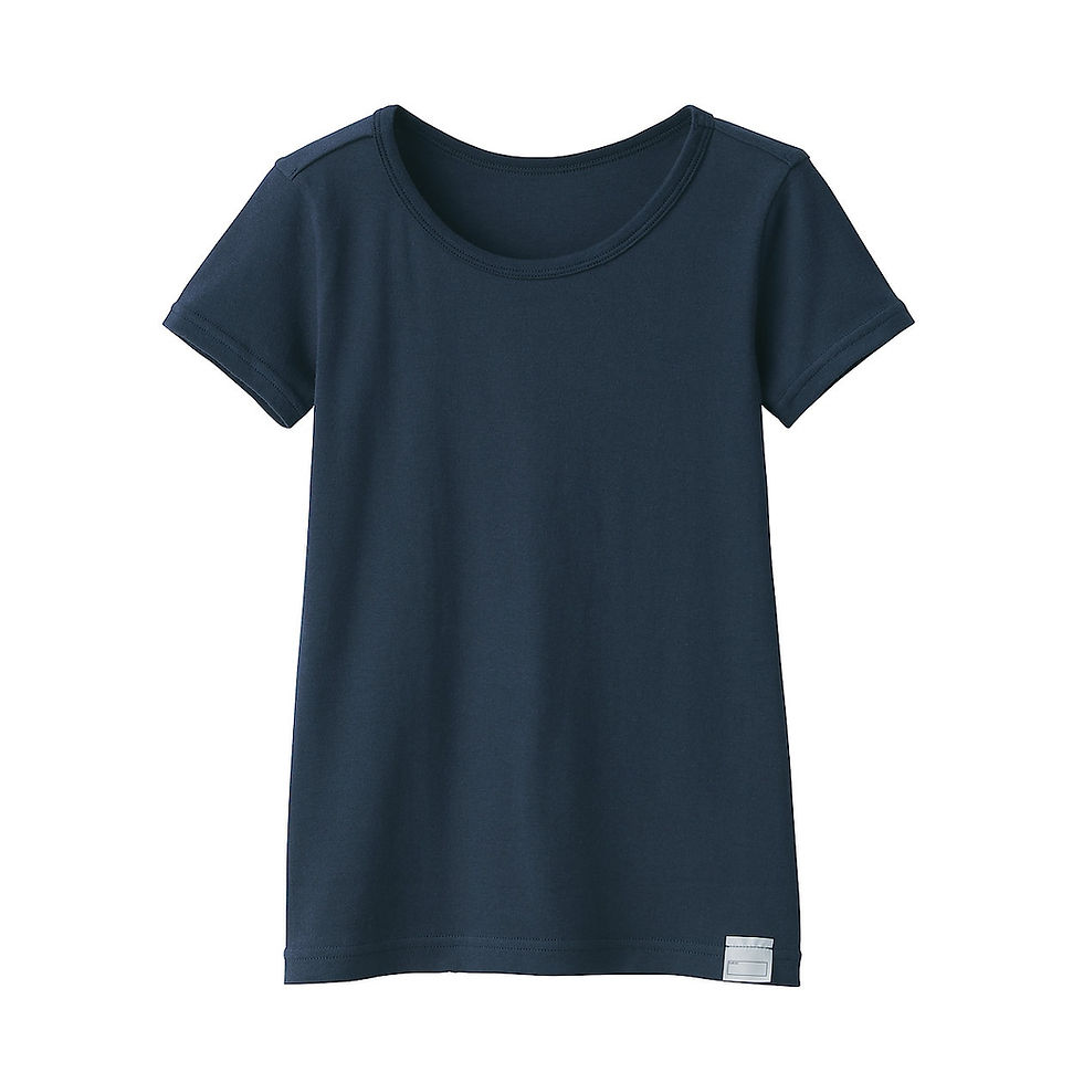 Thumbnail: Kids Rib Knit Crew Neck Short Sleeve T-Shirt