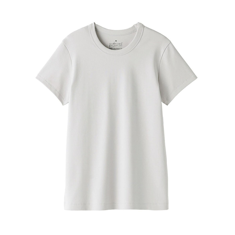 Thumbnail: Womens Cool Touch Anti-Sweat Stain Crew Neck Short Sleeve T-Shirt