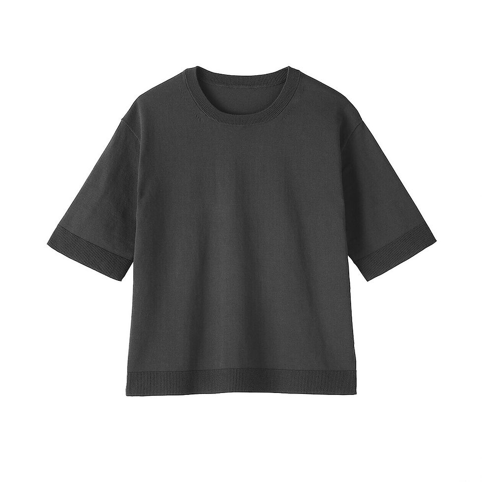 Thumbnail: Womens UV Protection High Twisted Cotton Half Sleeve Sweater