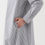 Thumbnail: Womens Washed Broadcloth Stand Collar Long Sleeve Dress