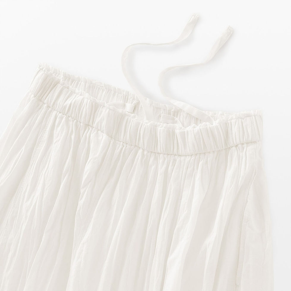 Thumbnail: Womens Irregular Crepe Easy Skirt Pants