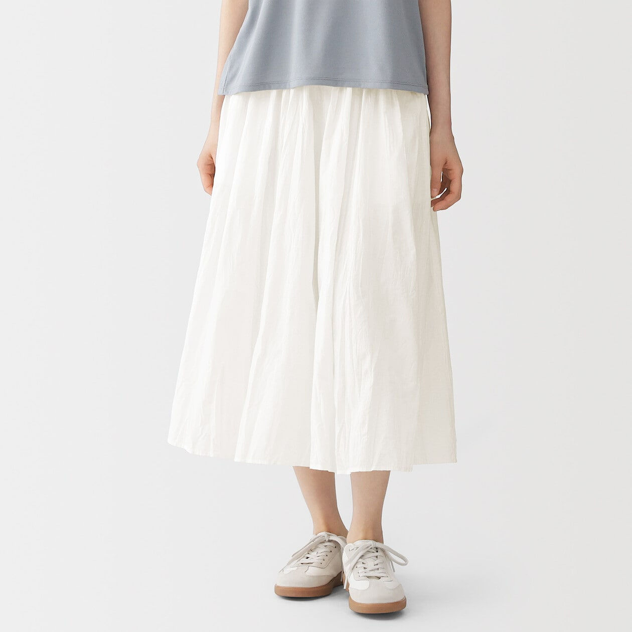 Womens Irregular Crepe Easy Skirt Pants