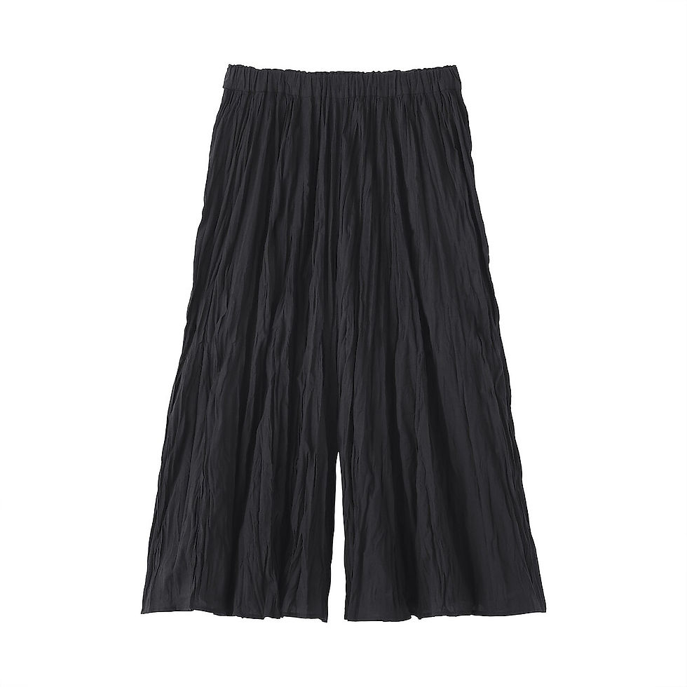 Thumbnail: Womens Irregular Crepe Easy Skirt Pants