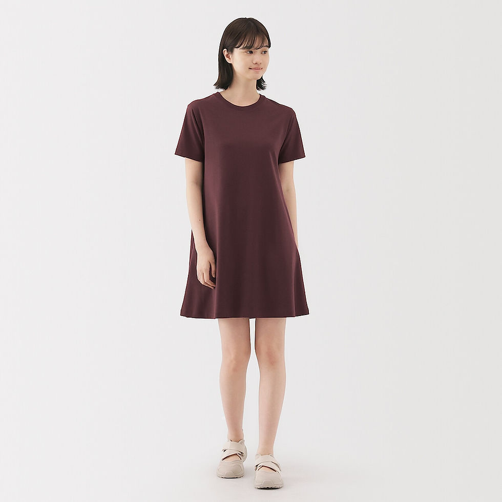 Thumbnail: Womens Cool Touch Crew Neck Short Sleeve Dress