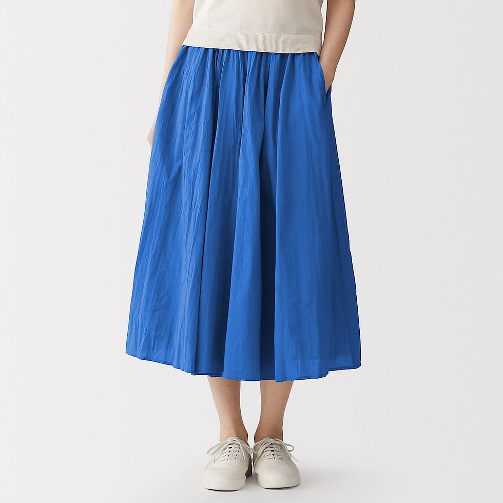 Thumbnail: Womens Irregular Crepe Easy Skirt Pants