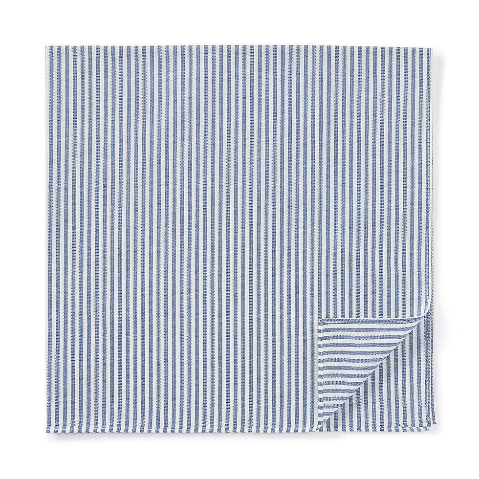 Thumbnail: Cotton Antibacterial Deodorized Stripe Handkerchief