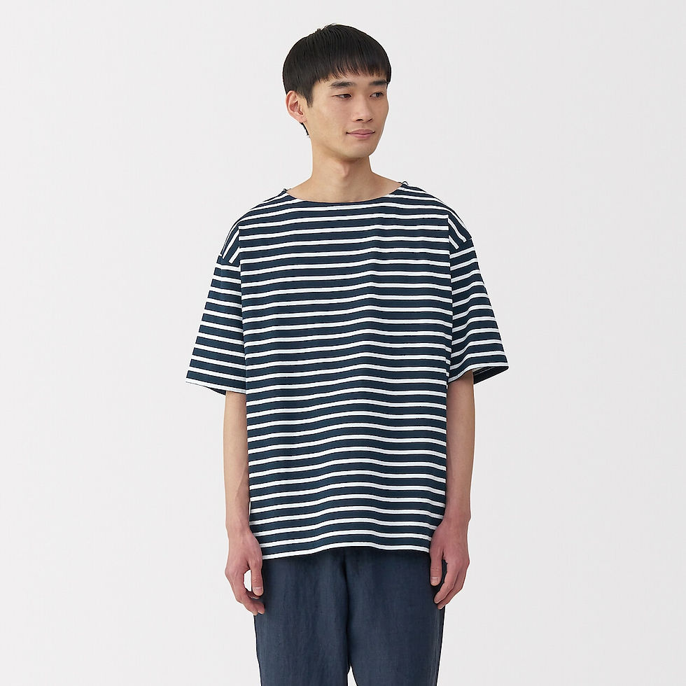 Thumbnail: Mens Washed Heavyweight Boat Neck Half Sleeve T-Shirt