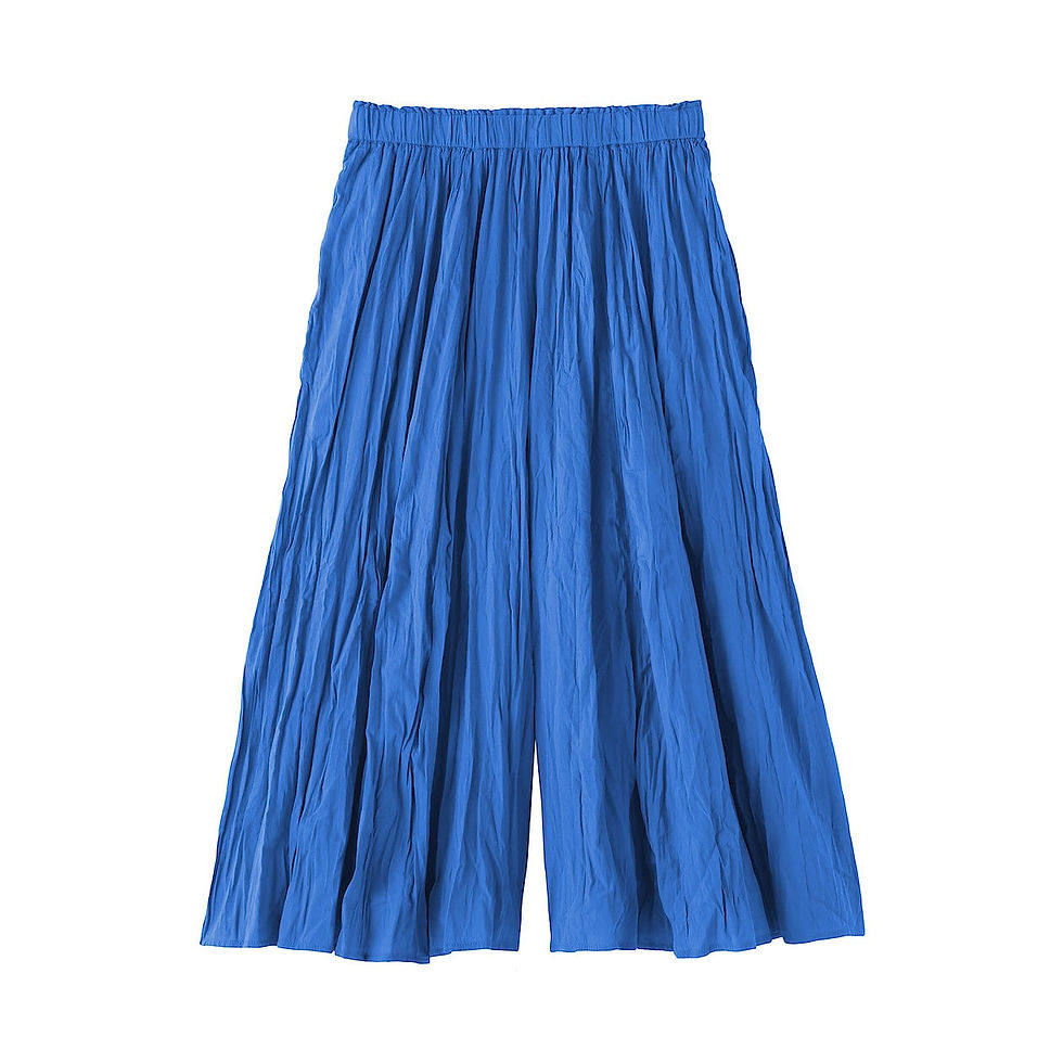 Thumbnail: Womens Irregular Crepe Easy Skirt Pants