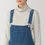 Thumbnail: Womens Kapok Blend Denim Overalls