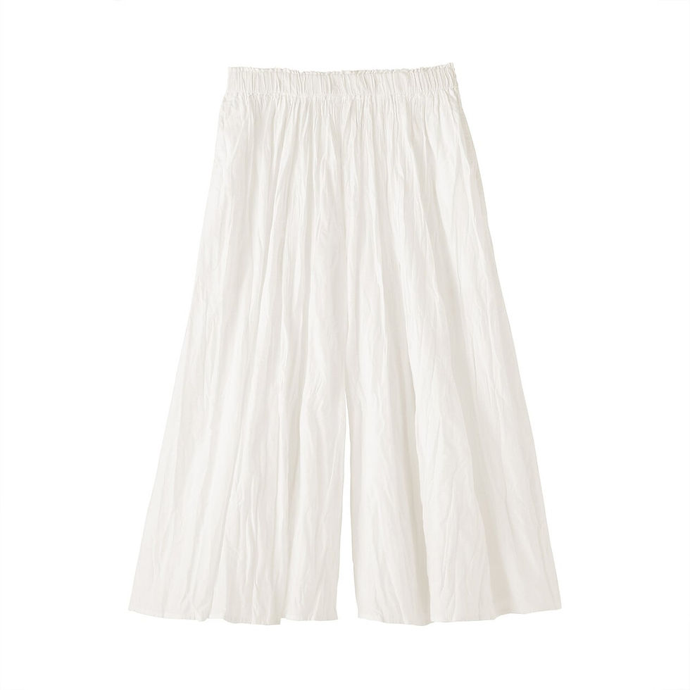 Thumbnail: Womens Irregular Crepe Easy Skirt Pants