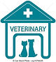 clínica-veterinário-símbolo-lar-desenhos