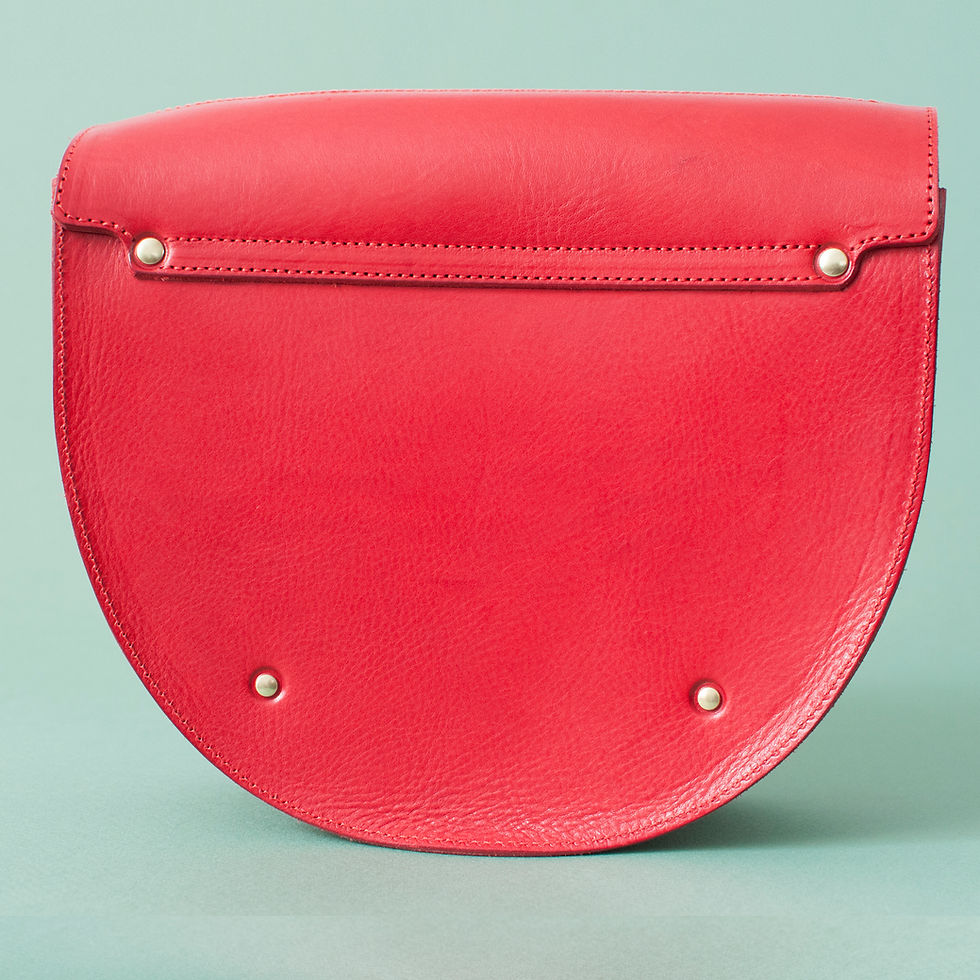 Miniature : Sac Térénez - rouge & tresse rouge