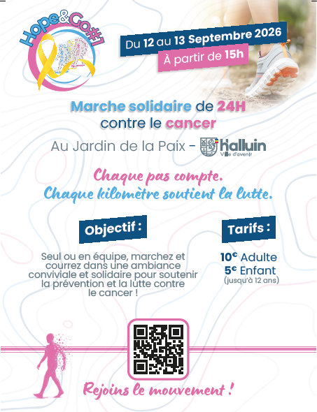 Hope&go= 24h de marche ou de course les 12 et 13 septembre