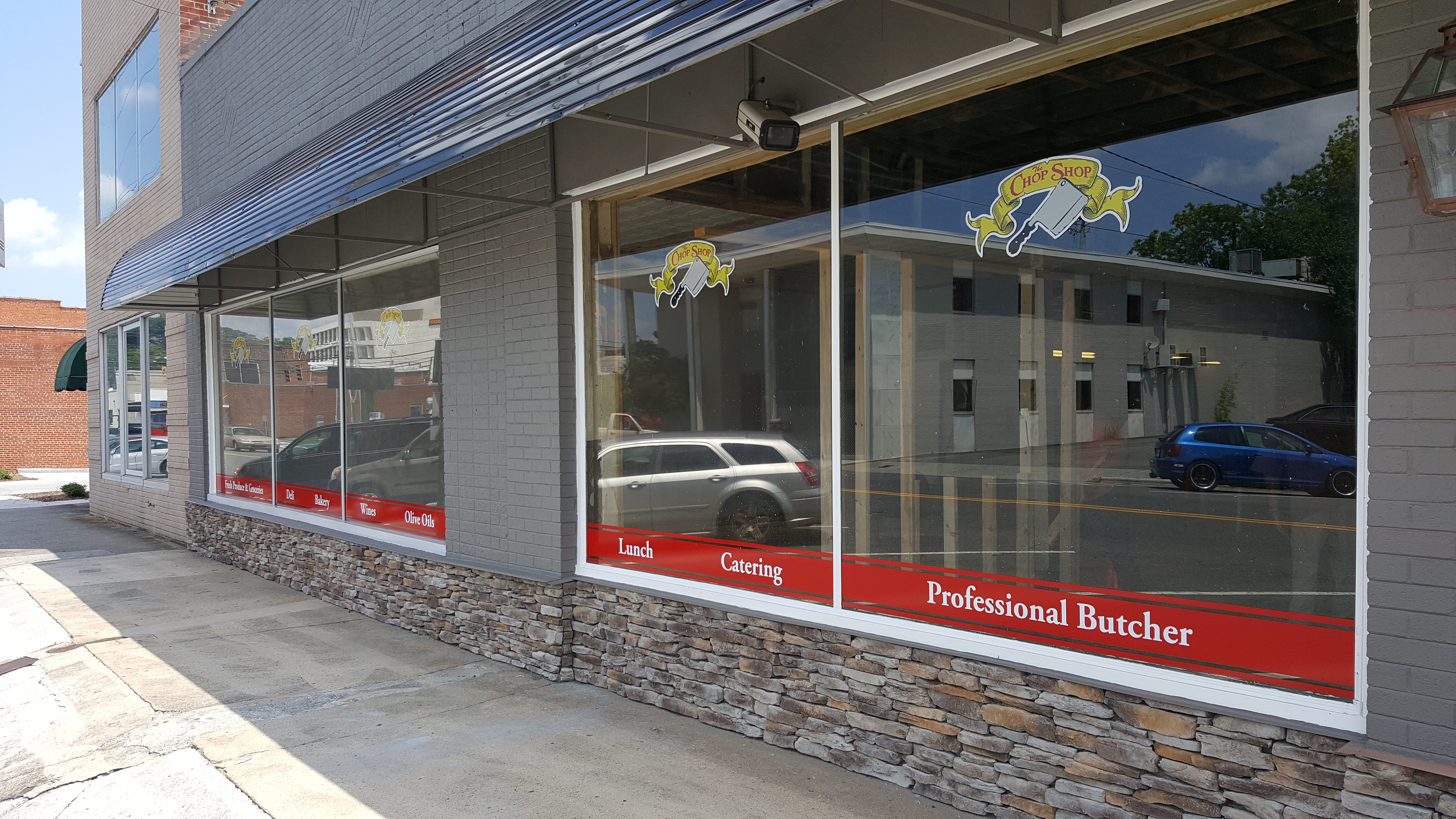Window Logos and Stripes
