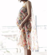 Pregnant Woman in a Dress