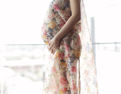 Pregnant Woman in a Dress