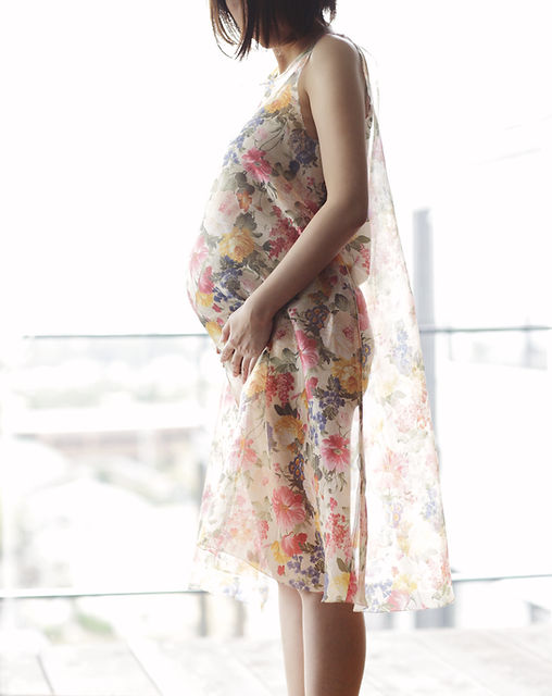 Pregnant Woman in a Dress