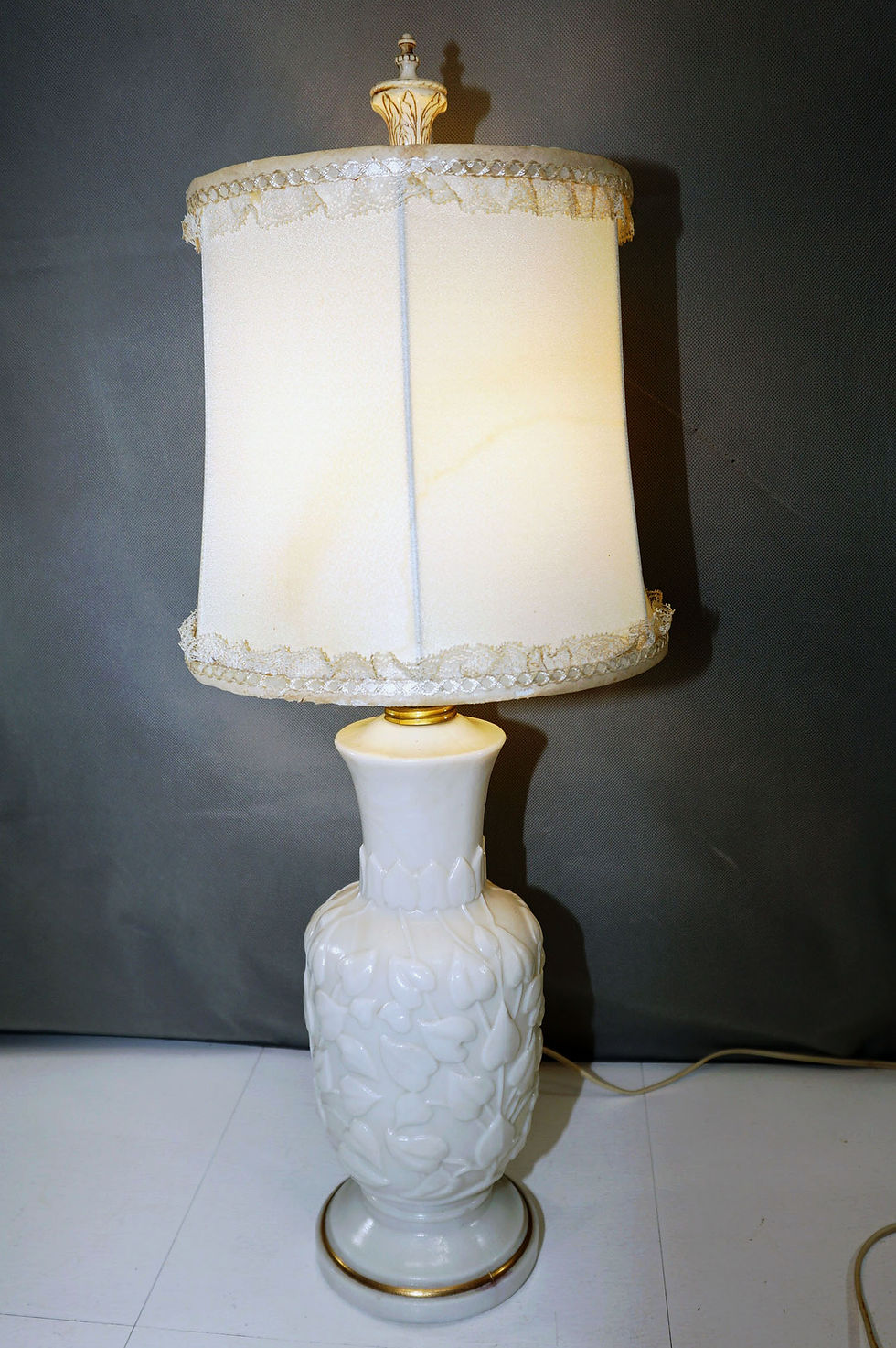 Thumbnail: Aladdin Table Lamp With Cloth Shade