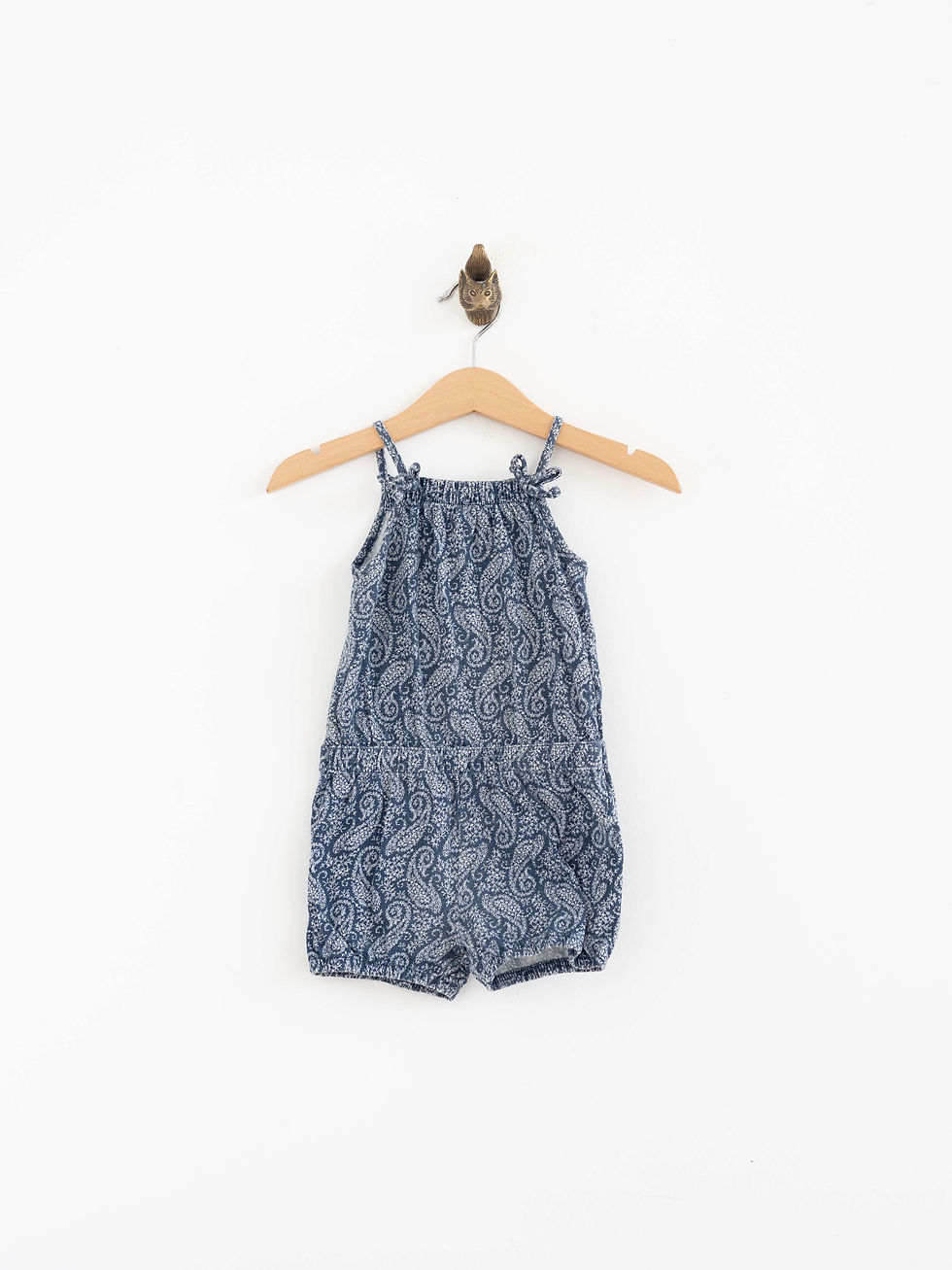 6-12 חודשים | אוברול קיץ כחול פייזלי | CASTRO