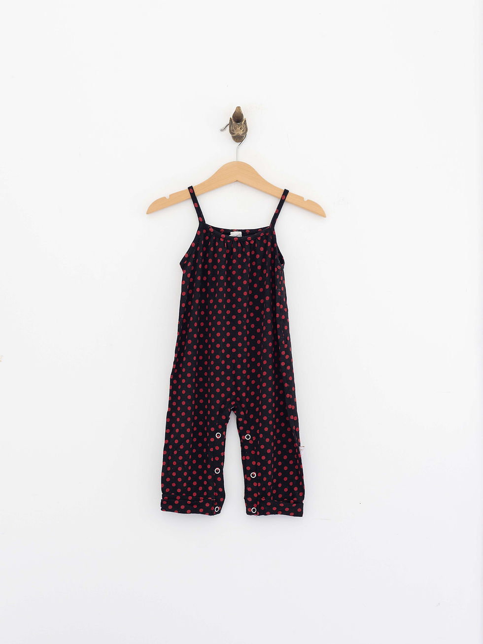 מידה 1 | אוברול שחור נקודות אדומות | טפליא