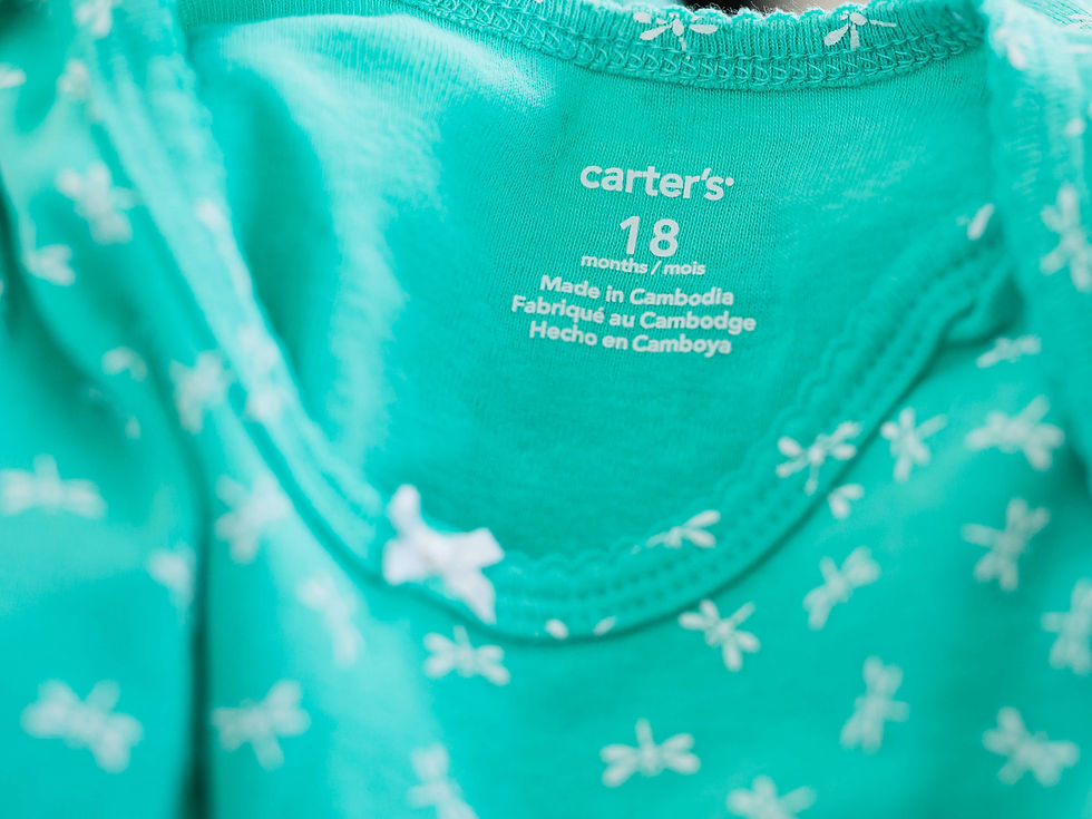 תמונה ממוזערת: תגית בגד ים תינוקות של Carter's, גודל 18