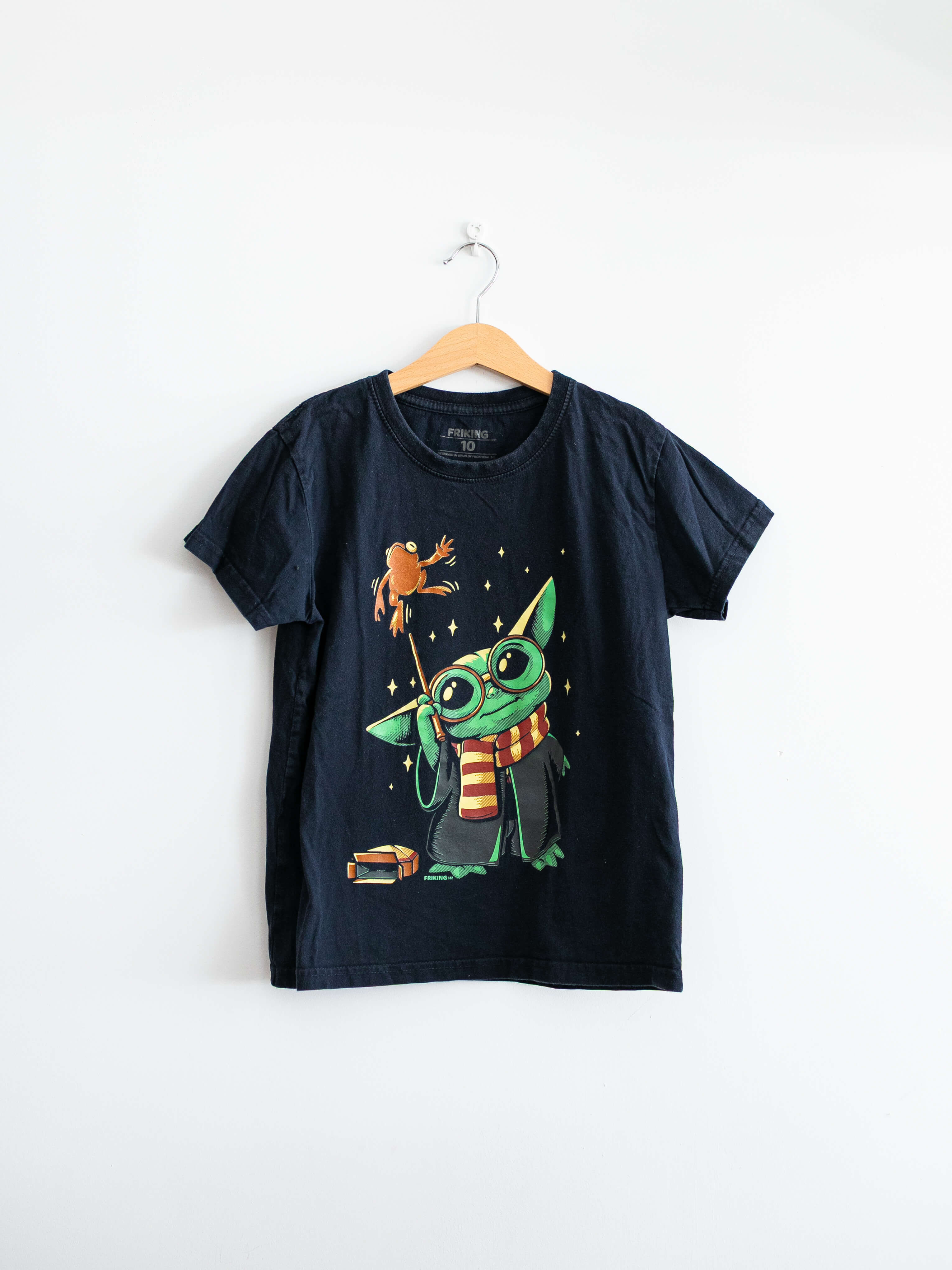 מידה 9-10 | טי-שירט כחולה כהה יודה הארי פוטר | FRIKING