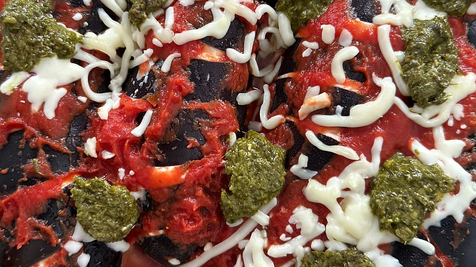 מניפת חצילים עם גבינות