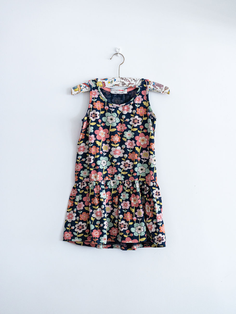 מידה 4-6 | שמלת גופייה פרחונית | CASTRO