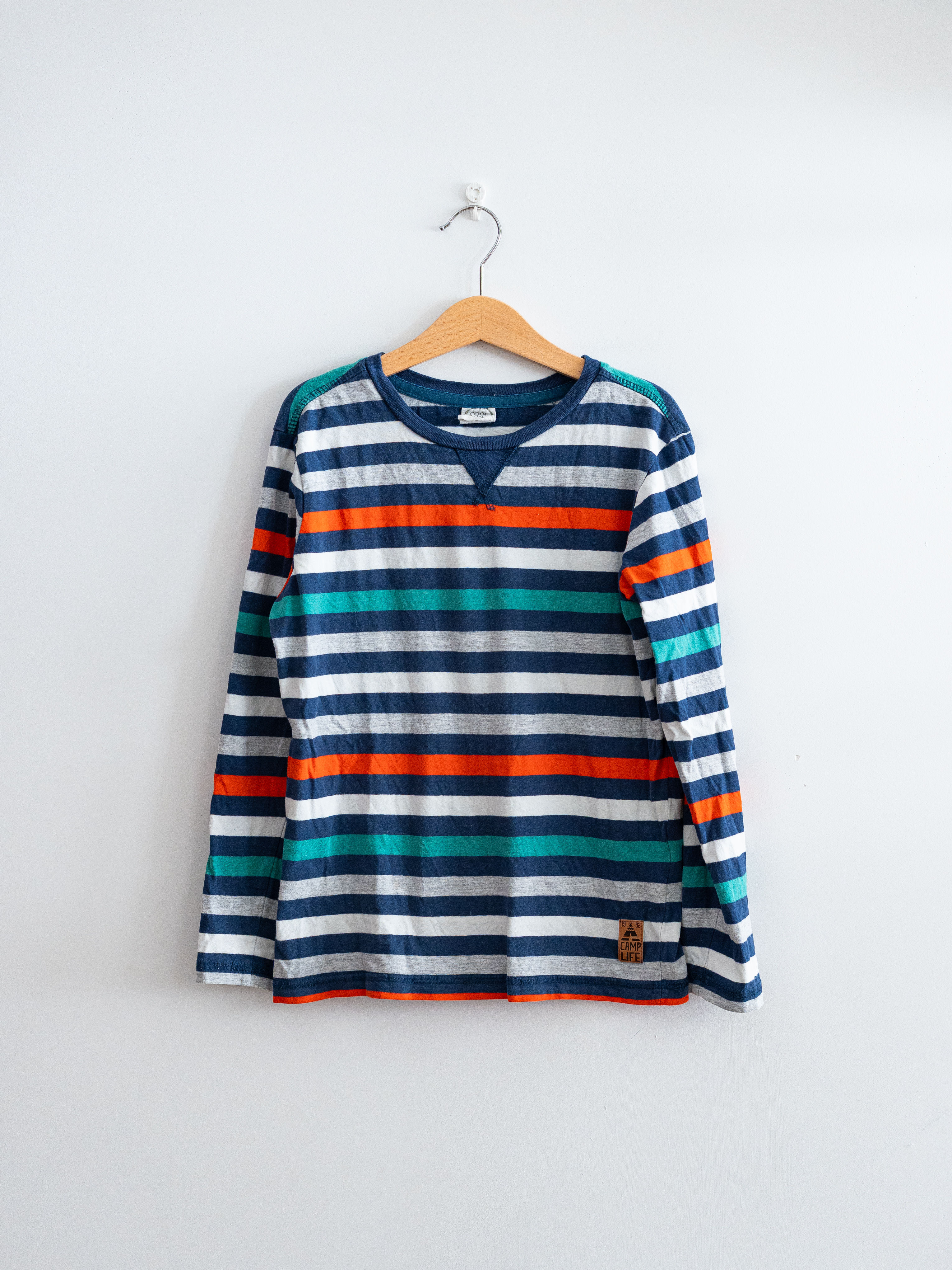 מידה 8-9 | טי-שירט ארוכה פסים | COOL CLUB