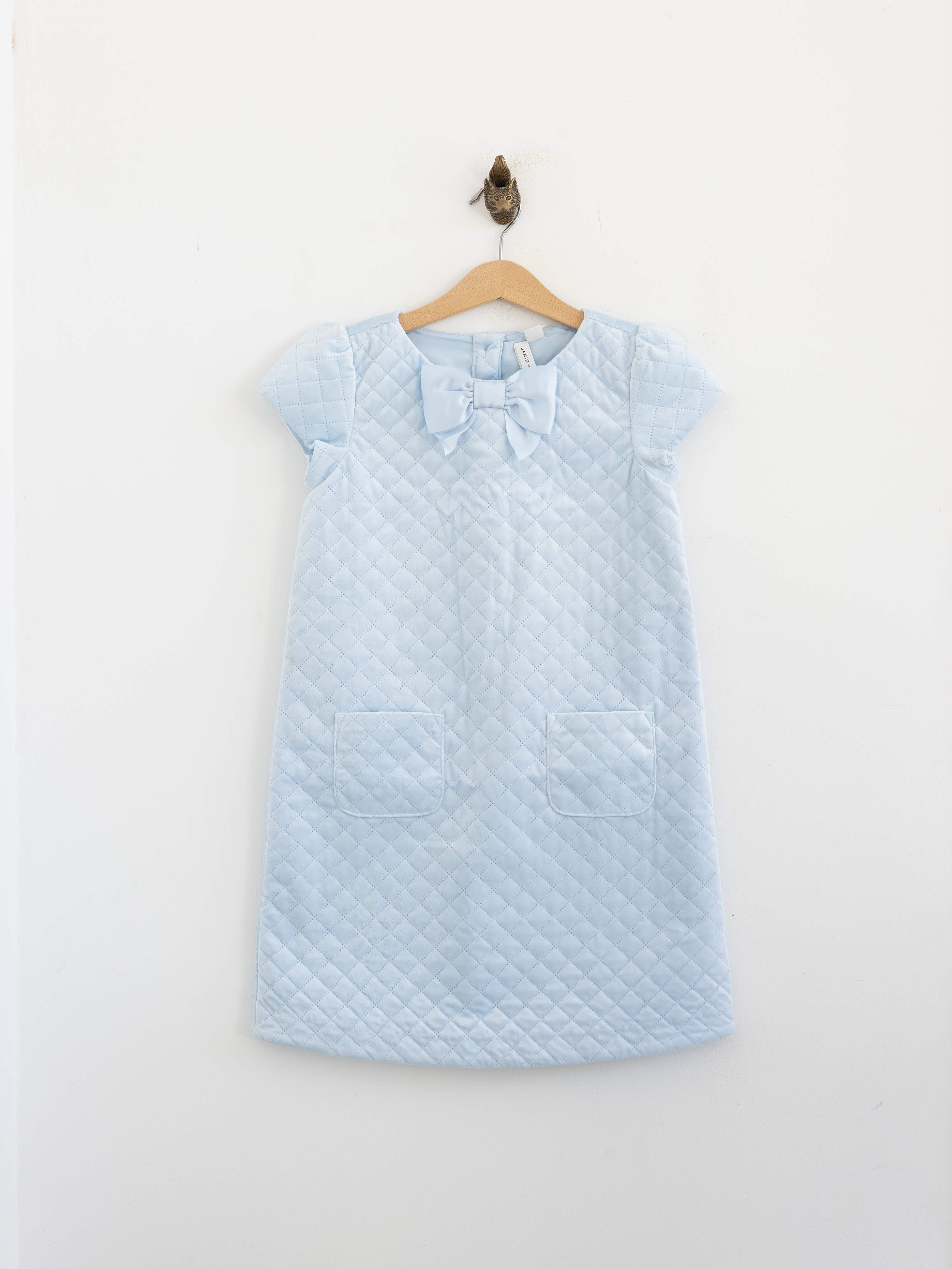 חדשה עם טיקט | מידה 7 | שמלת קווילט כחולה בהירה | JANIE & JACK