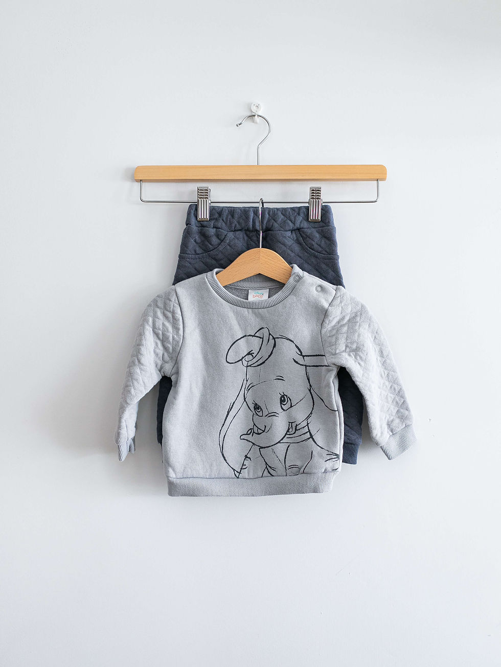 6-12 חודשים | סט סווטשירט ומכנסיים קווילט דמבו | CHILDREN'S PLACE