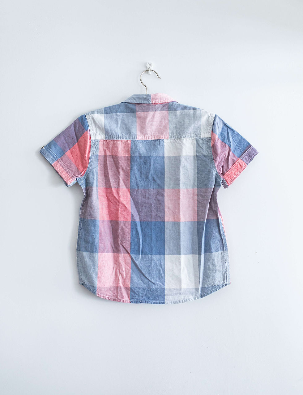 מידה 5-6 | חולצה מכופתרת משבצות גדולות אדום כחול | GOLF KIDS