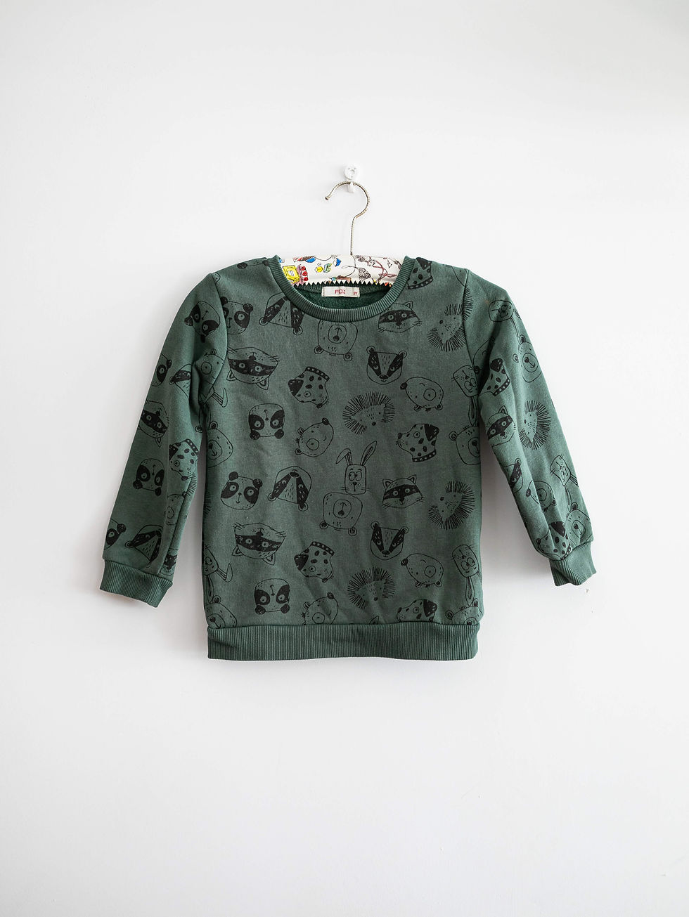 מידה 3 | סווטשירט ירוק בקבוק חיות | FOX