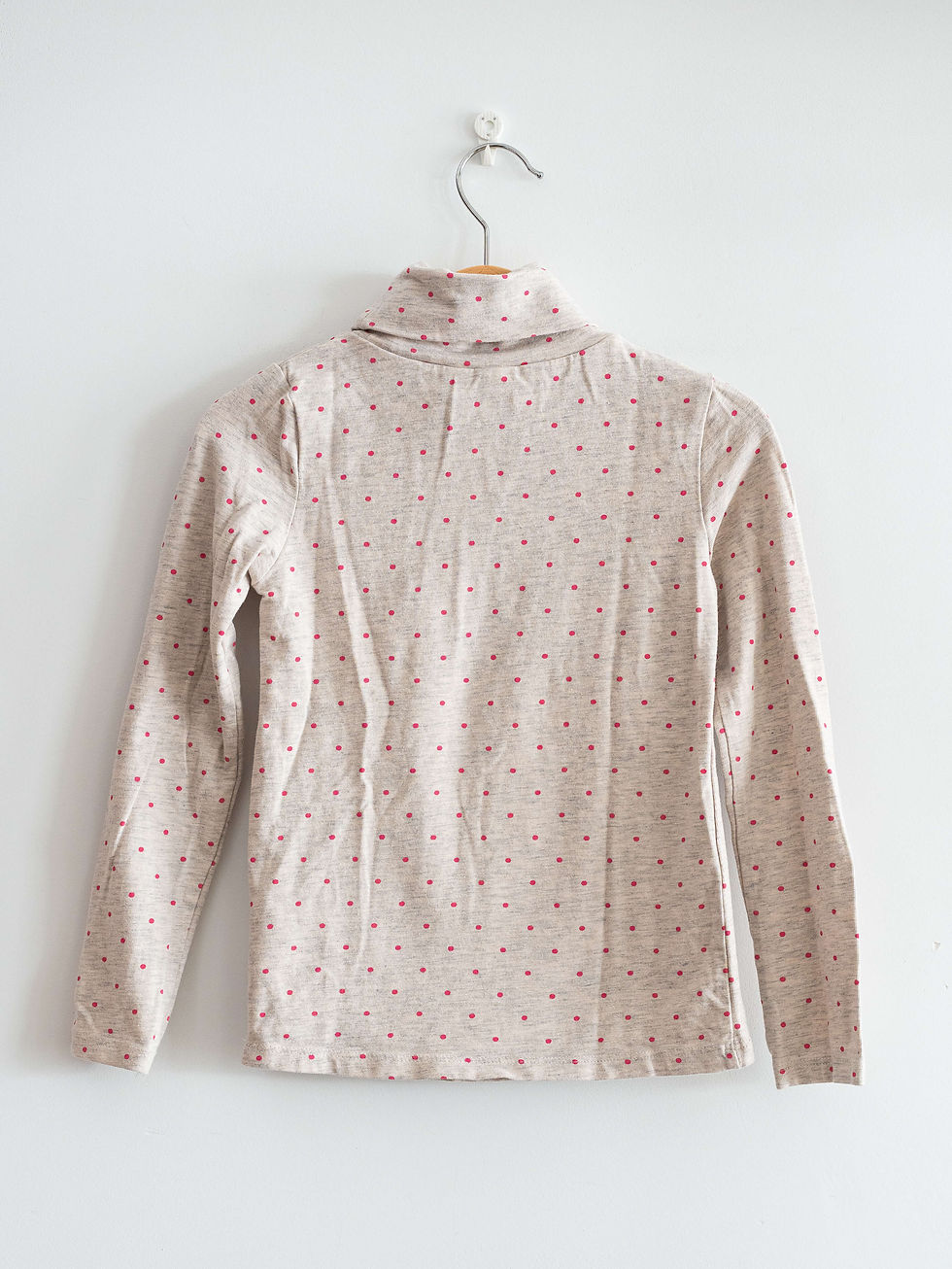 מידה 4-6 | טי-שירט ארוכה גולף אפור בהיר נקודות | H&M