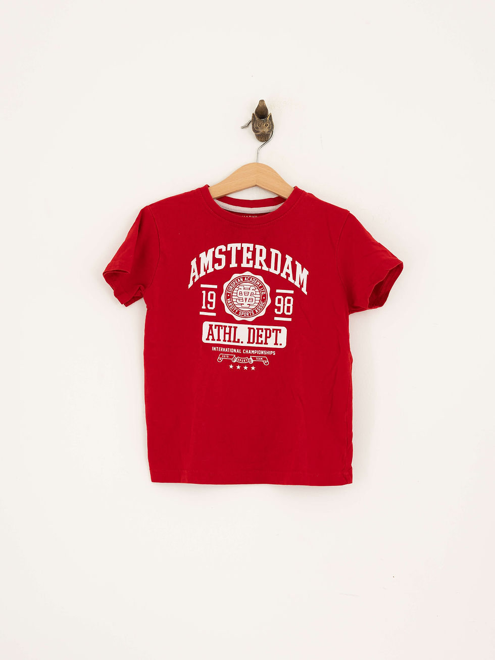 מידה 5-6 | טי-שירט אדומה אמסטרדם | PRIMARK