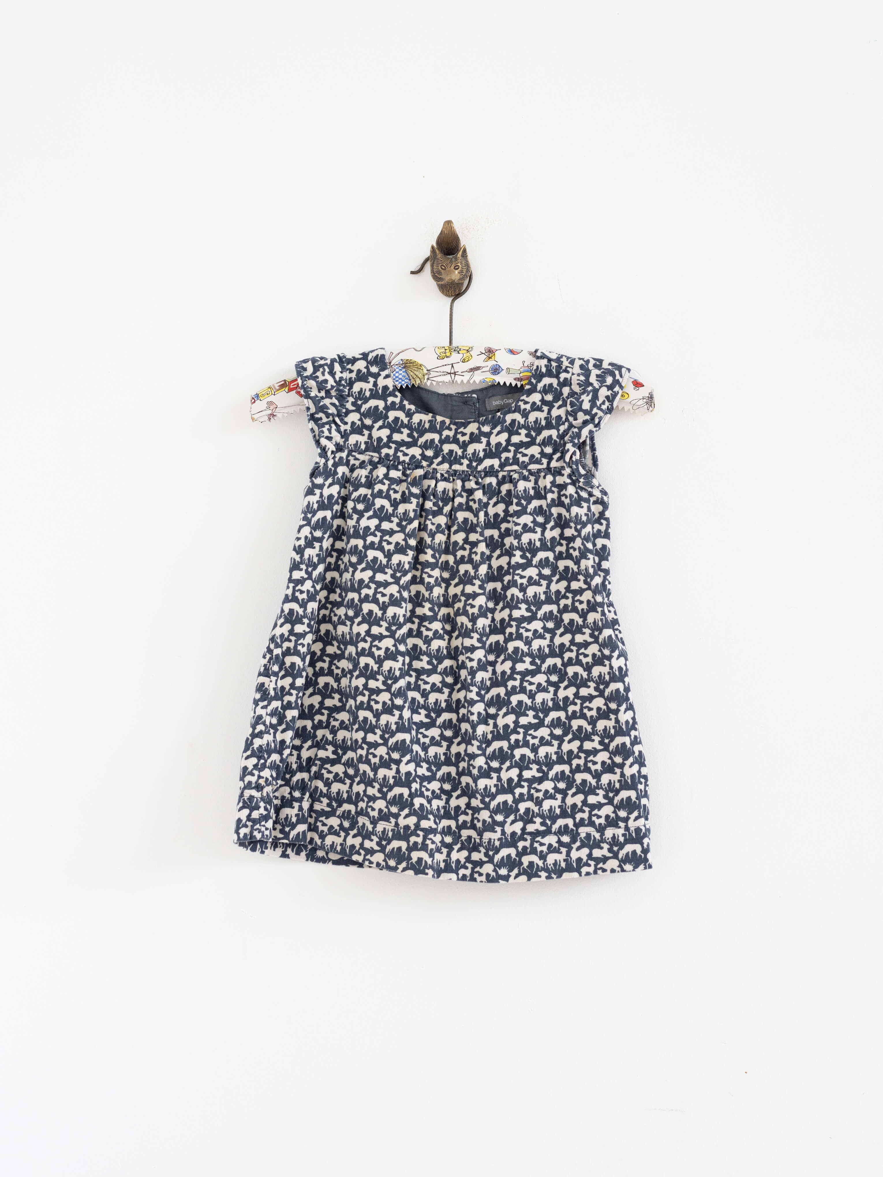 OUTLET | 12-18 חודשים | שמלה חגיגית קורדרוי איילים | GAP