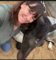 Pawtriotic Pet Hotel team member with her horse in Murrita
