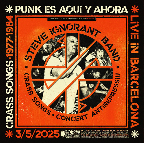 レア CRASS Steve Ignorant Band 日本未発売 Steve Ignorant Band - Live In Barcelona (vinyl) | Steve Ignorant