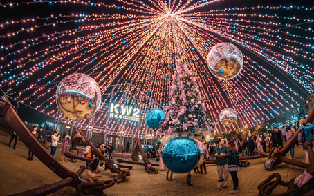 棧貳庫漂浮耶誕樹 大型錨碇裝置