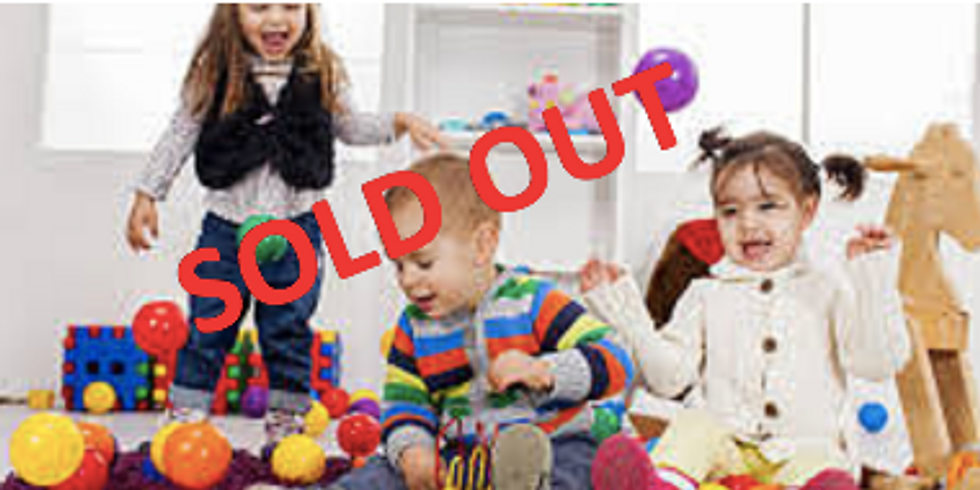 Parachute Songs and Shakers with open play time and footprint craft