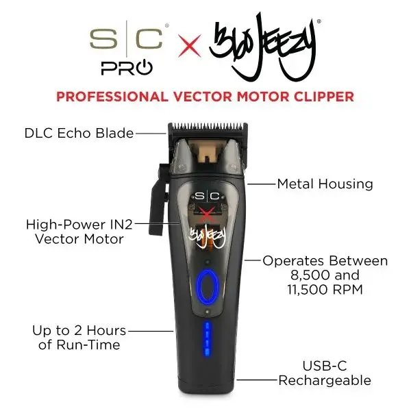 Thumbnail: S|C x 360 Jeezy Professional Hair Clipper with IN2 Vector Motor