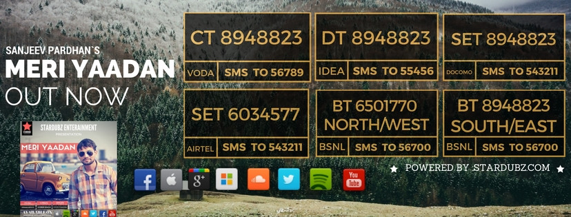 Caller Tune Codes For Meri Yaadan By Sanjeev Pardhan