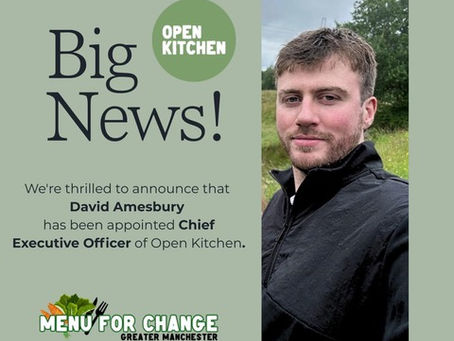 We’re thrilled to announce that David Amesbury has been appointed Chief Executive Officer of Open Kitchen.
